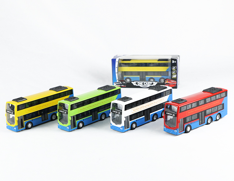 1:90合金双层旅游巴士回力 XL80198