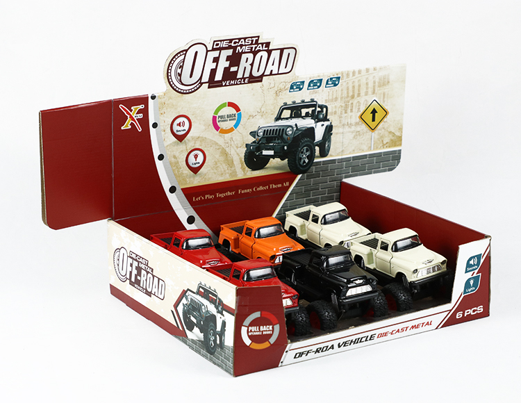 1:32福特皮卡合金回力大轮车 XL80788-6