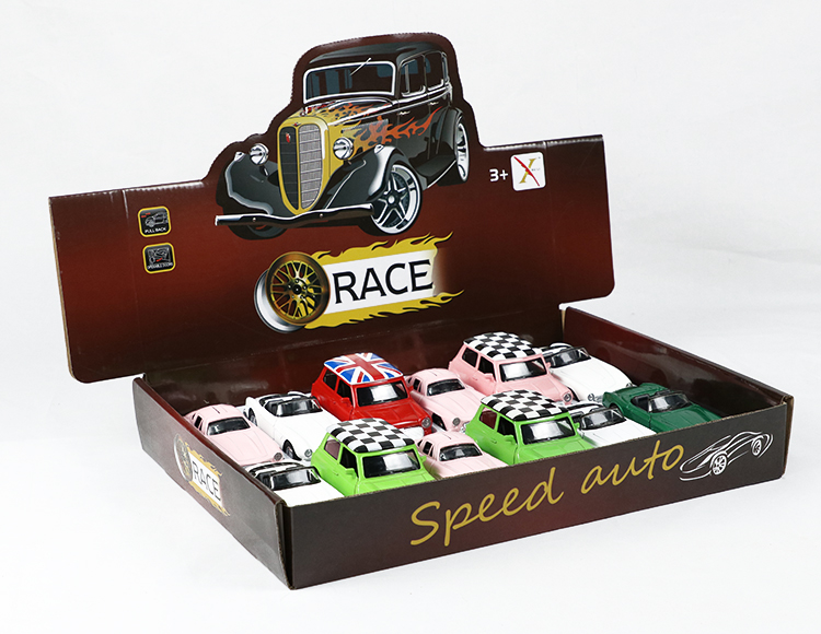 1:32老爷车奔驰，宝马，憨豆迷你合金车 XL808-12