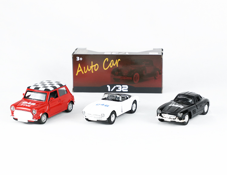 1:32老爷车奔驰，宝马，憨豆迷你合金车 XL808P