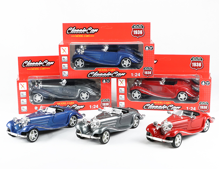 1:24奔驰1936年K540合金回力跑车 XL878