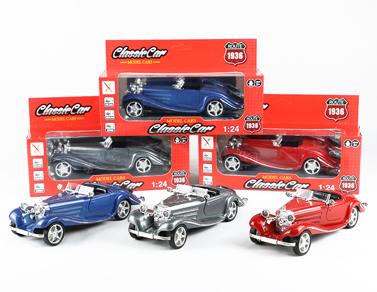 1:24奔驰1936年K540合金回力跑车 XL878L