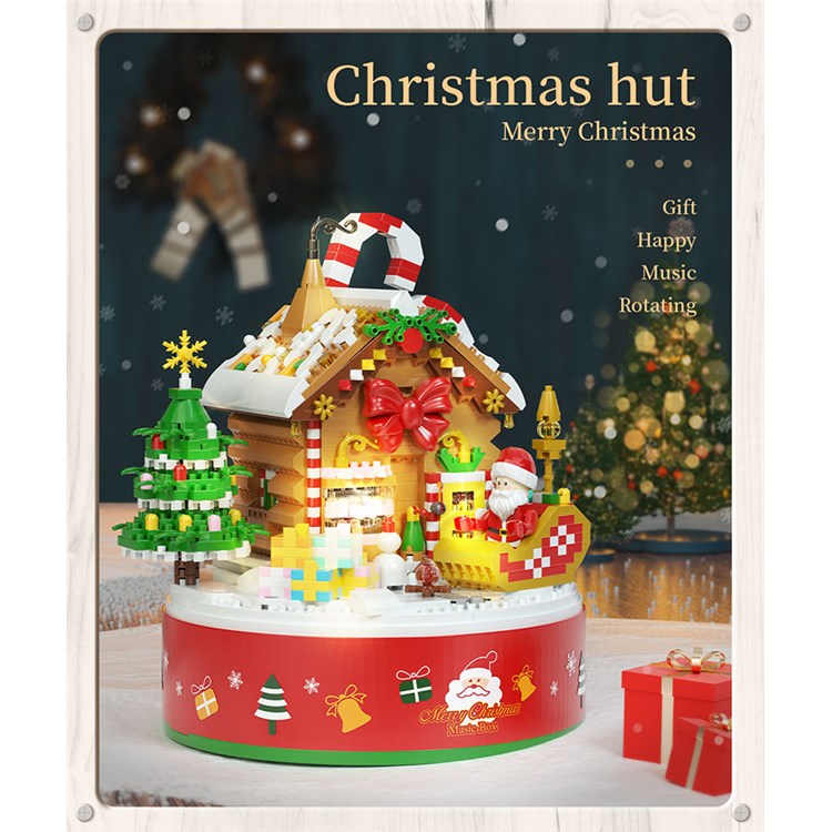 圣诞雪屋音乐盒 P1167