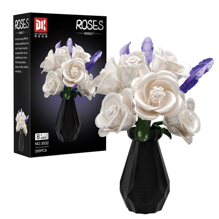 白玫瑰（带花瓶） 3032