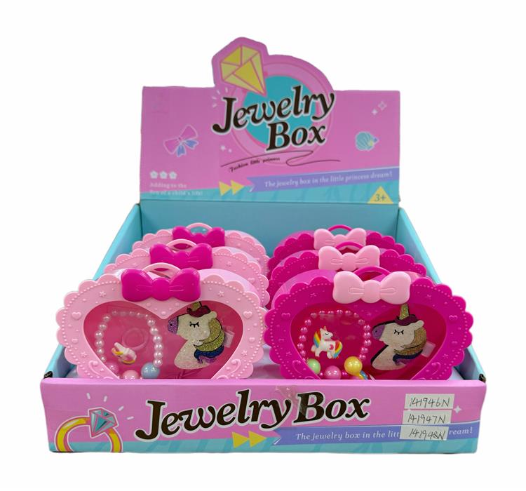 女孩饰品-独角兽发夹戒指手链套装 141946N