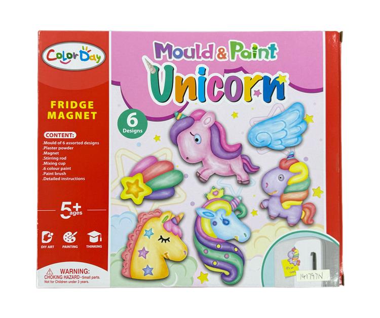 DIY石膏彩绘玩具冰箱贴-独角马 141797N