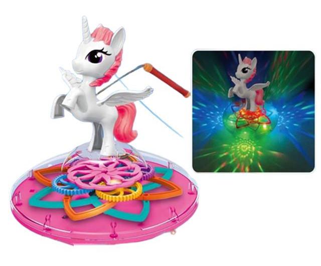 透明齿轮飞碟独角兽 119716N