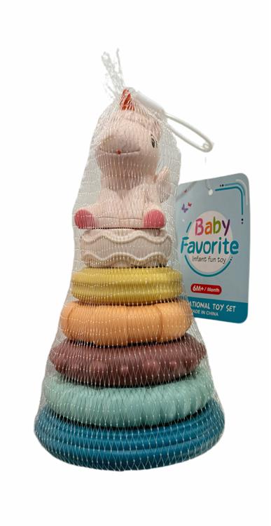 软胶恐龙独角兽叠叠圈 119692N