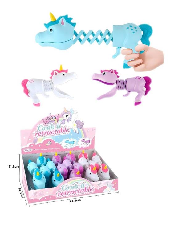 咬牙咬手指独角兽伸缩夹 119625N