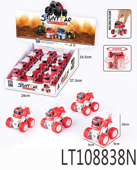 特技越野车（消防车款）12pcs 108838N