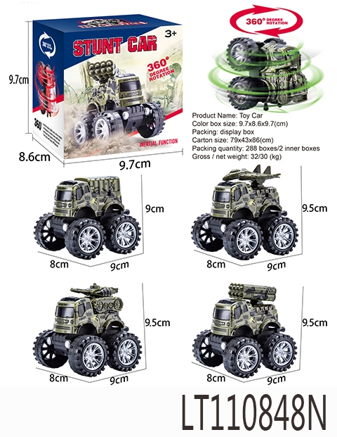 单惯性特技军事车 110848N