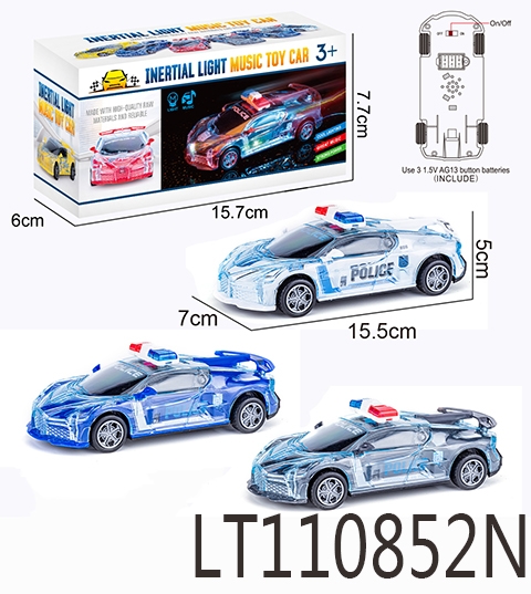 惯性灯光布加【警车款】 110852N