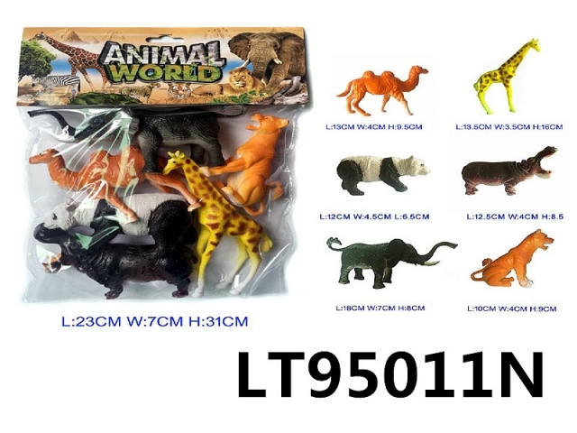 6寸动物6只 95011N