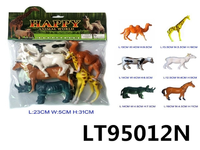 6寸动物6只 95012N