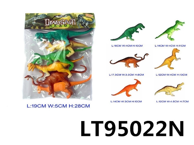 6寸恐龙6只直包 95022N