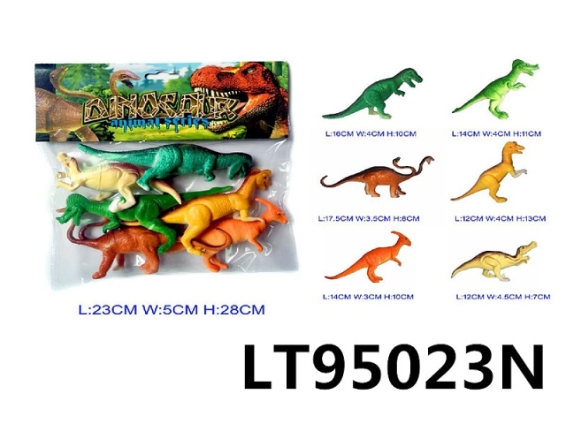 6寸恐龙6只 95023N