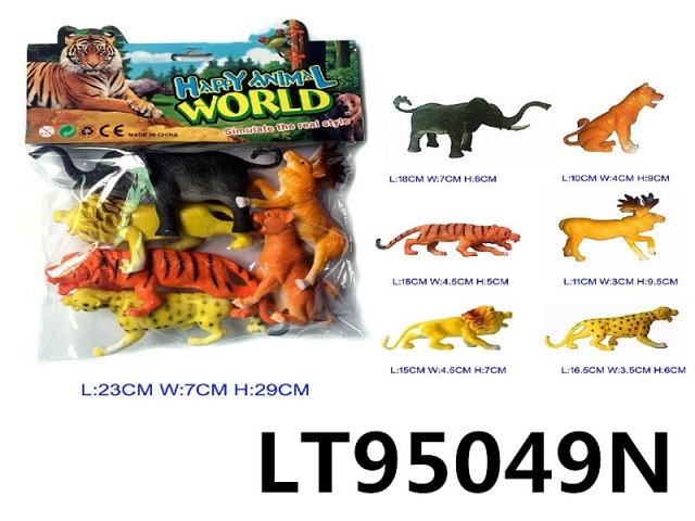 6寸动物6只横包 95049N