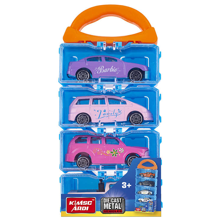 1：64芭比合金滑行小车  4PCS XY192-4