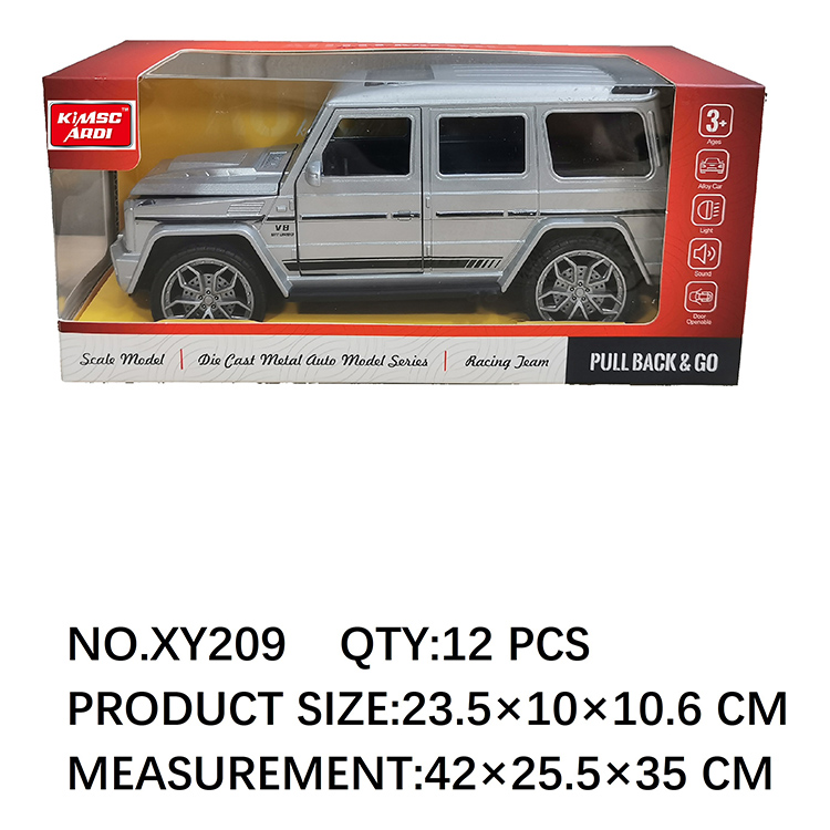 1:24合金回力仿真车 大G,包电 XY209