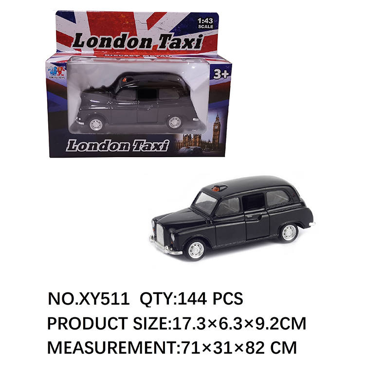 合金英国的士 回力开门 XY511