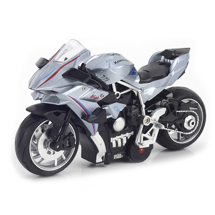 合金音乐回力川崎H2R摩托车 XY811