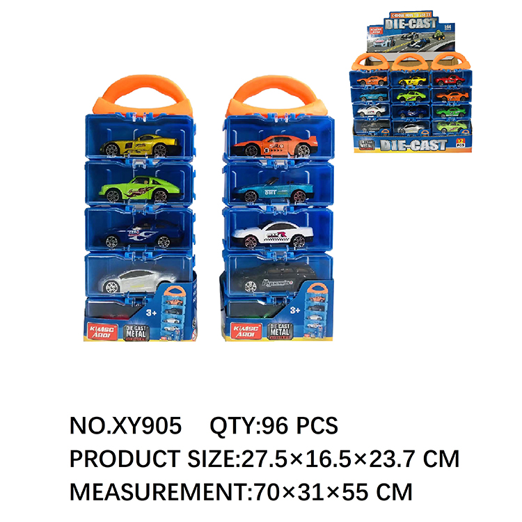 1:64合金滑行小车，5只装 XY905