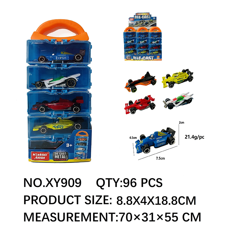 1:64合金滑行方程车，5只装 XY909