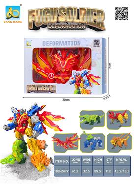 神兽金刚5合体/3C/10PCS JY1198397         