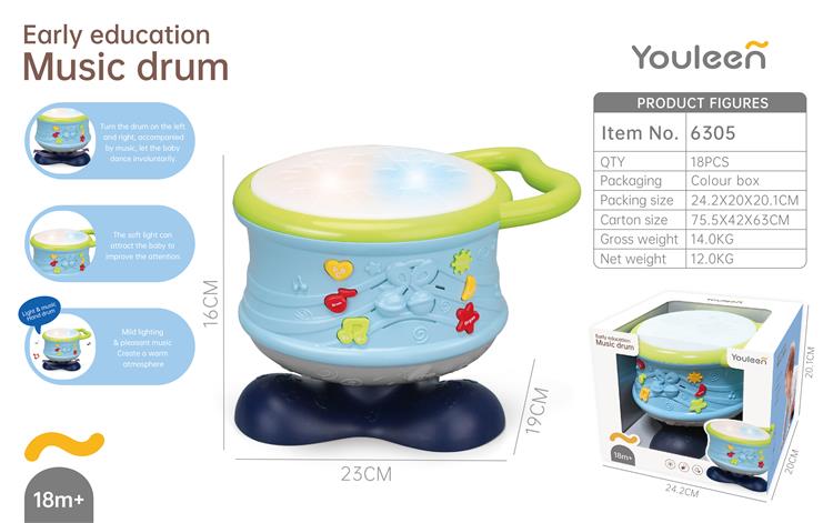 早教音乐转鼓 6305