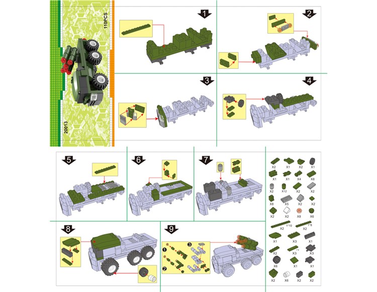 军事导弹车说明书 PG20013