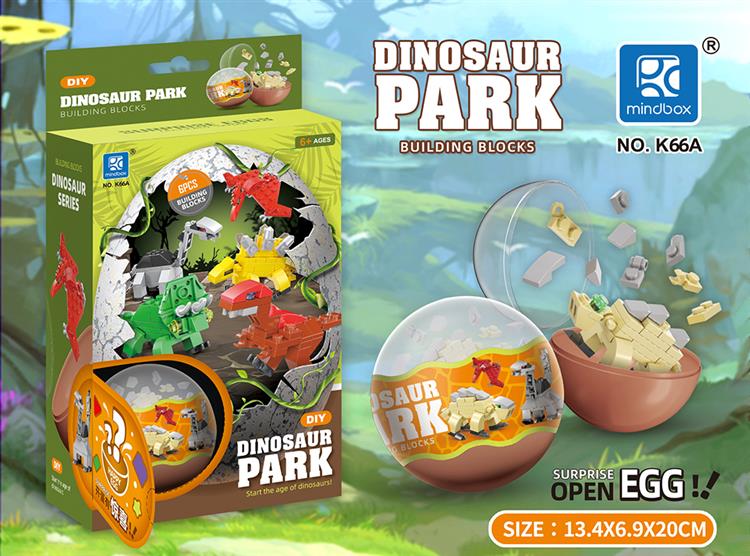 恐龙时代彩盒装（6款） K66A