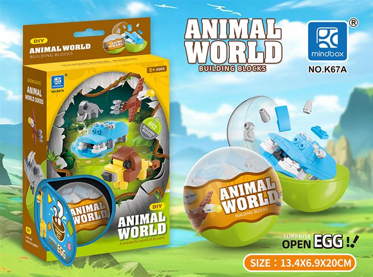 动物世界彩盒装（6款） K67A