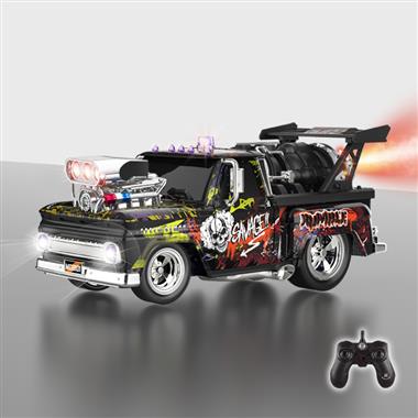 1:14 Six-channel R/C muscle spray car series(rechargeable battery/Lights/sound/Spray) MG8101B