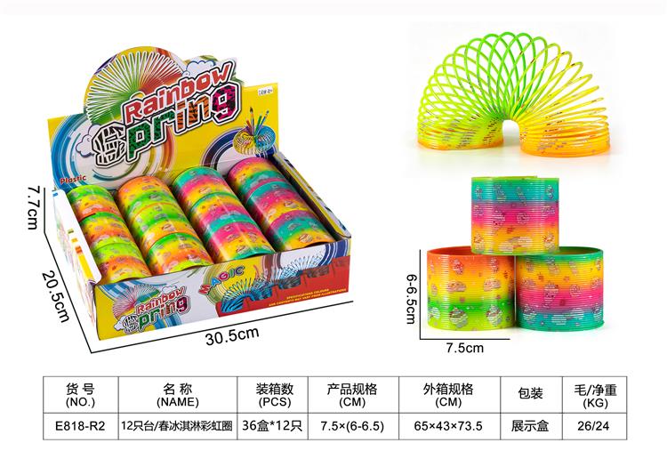 12只台/春色冰淇淋彩虹圈 E818-R2