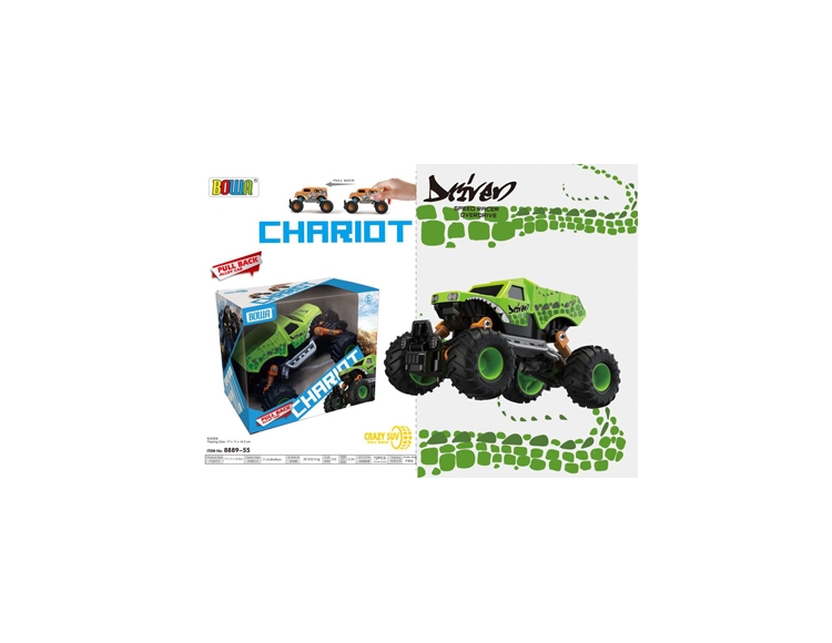 4轮回力合金工程车 8889-55